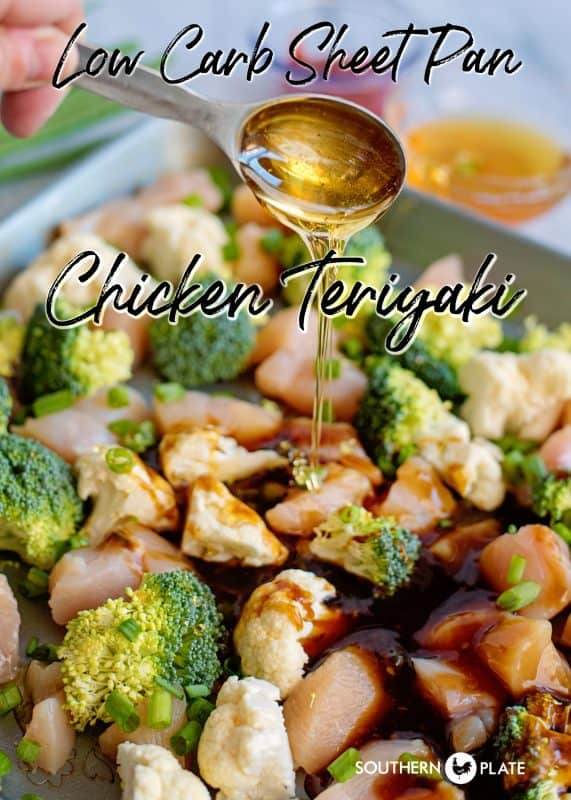 Low Carb Sheet Pan Chicken Teriyaki Pinterest image