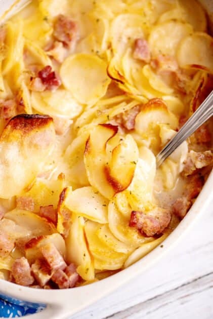 Ham and potato casserole.