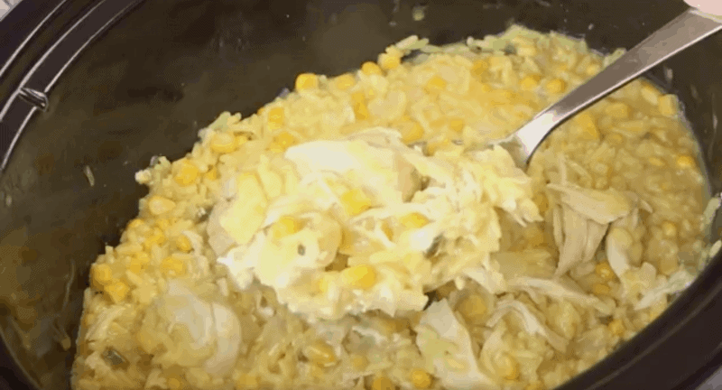 Cheesy Chicken And Rice (Crock Pot Version)
