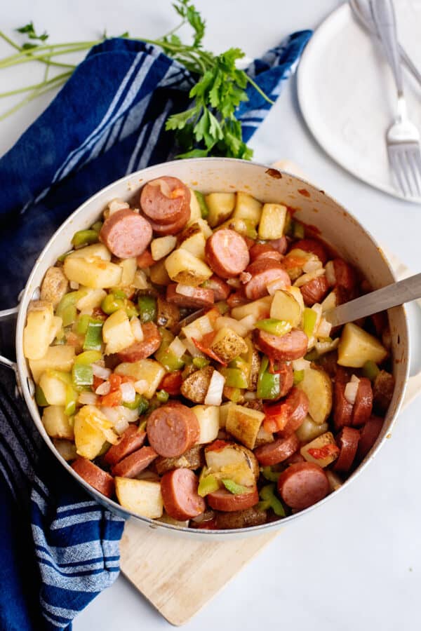 Kielbasa Skillet Simple & Delicious - Southern Plate