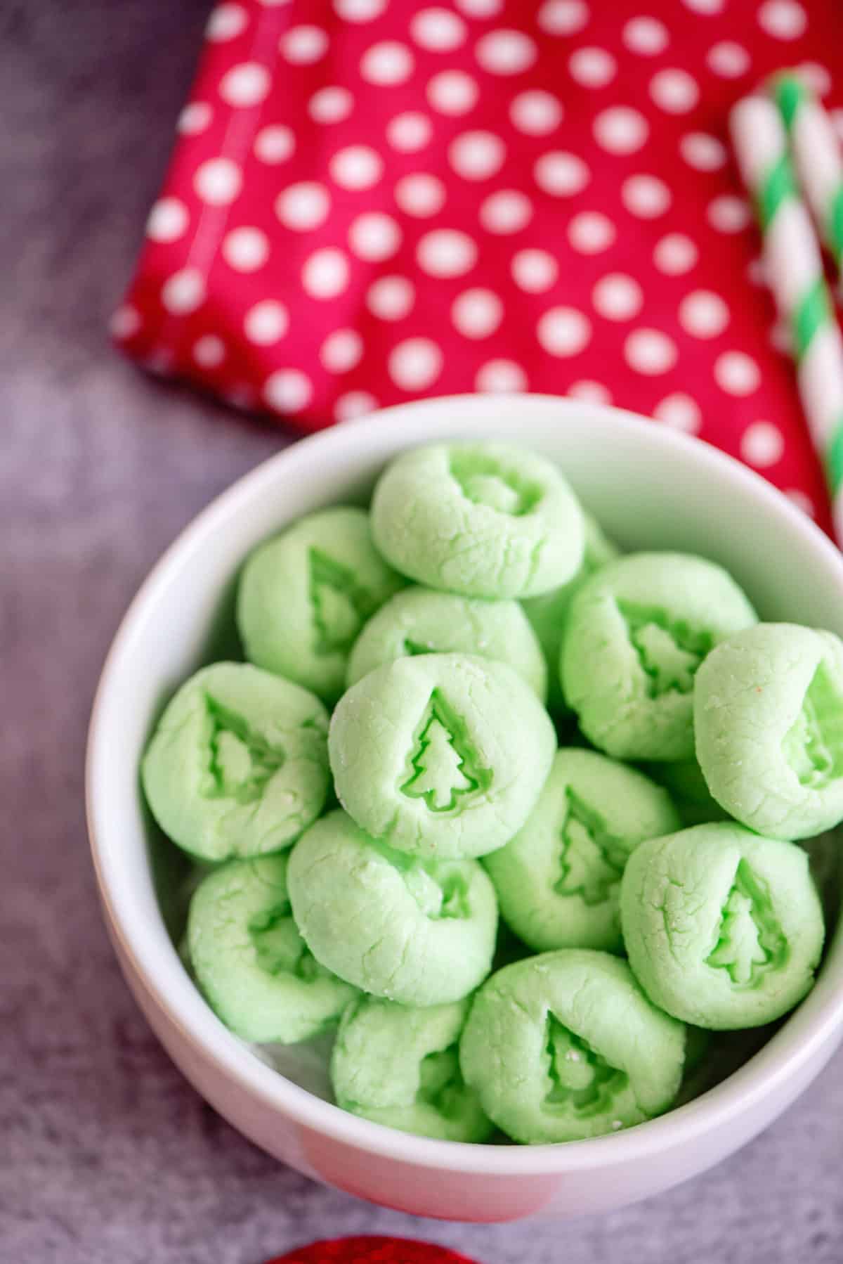 Christmas cream cheese mints.