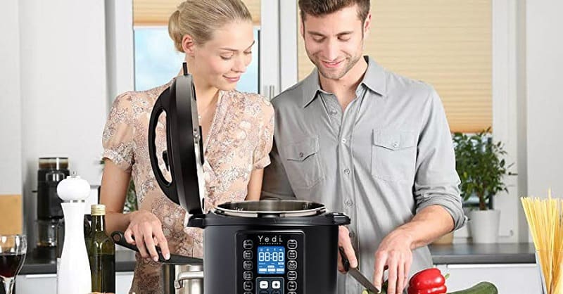  Ninja Instant, 1000-Watt Pressure, Slow, Multi Cooker, and  Steamer with 6-Quart Ceramic Coated Pot & Steam Rack (PC101), Si,  Black/Silver: Home & Kitchen