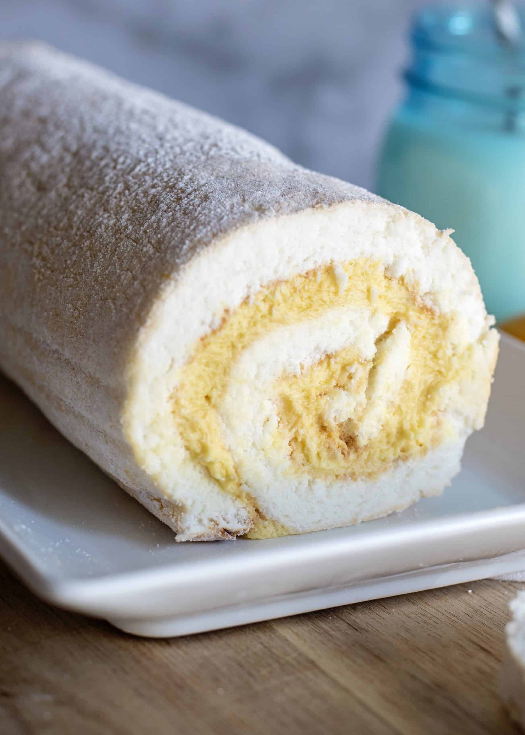 Lemon Angel Food Cake Roll A Heavenly Dessert - Southern Plate