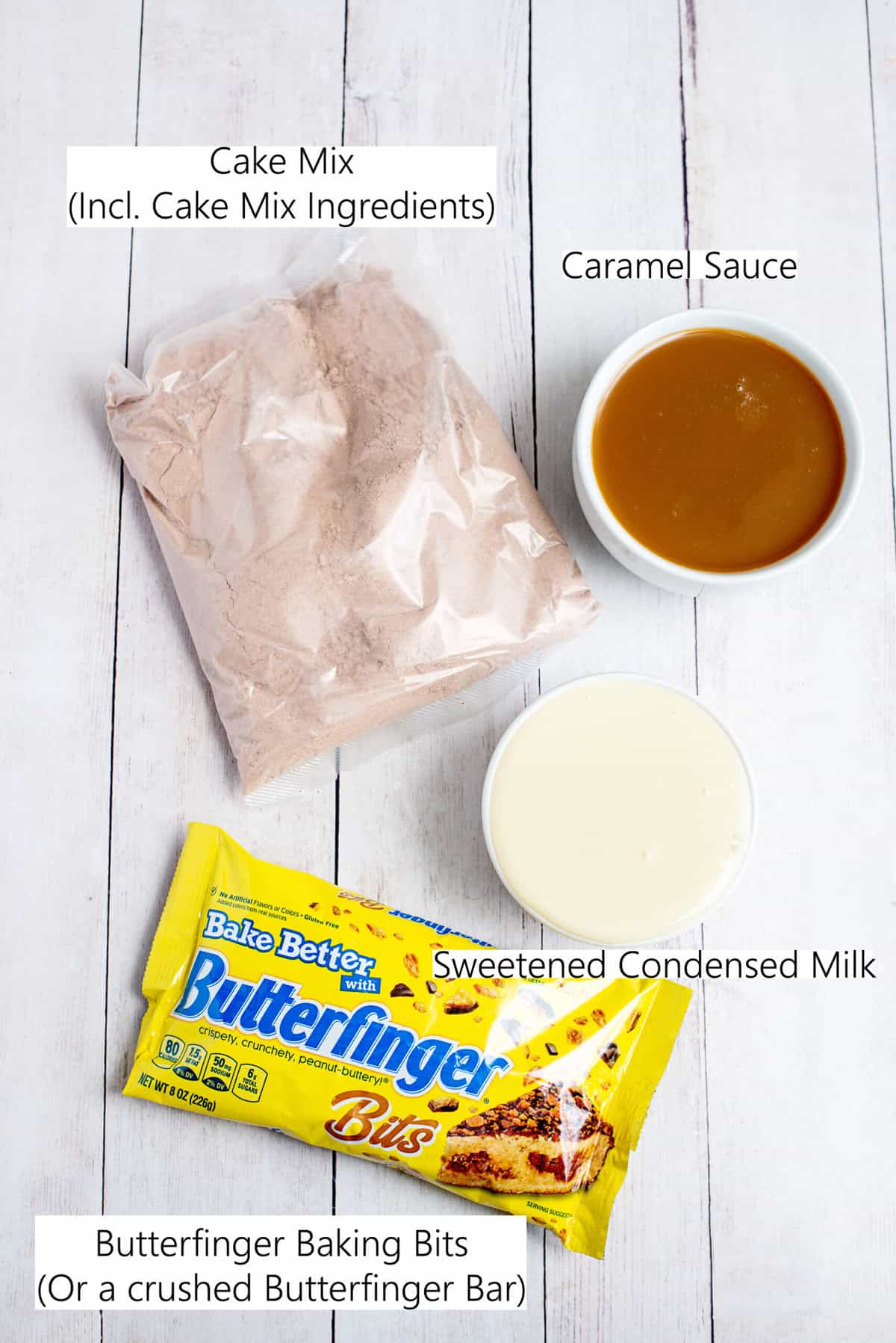 ingredients for butterfinger cake