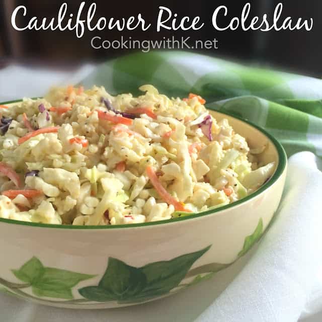 Cauliflower Rice Coleslaw