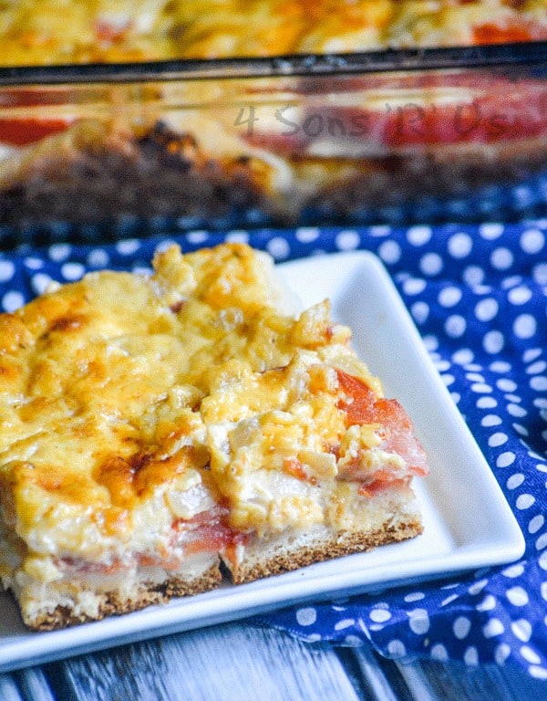 Cheesy Tomato Biscuit Casserole