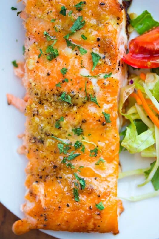 Honey Baked Garlic Salmon