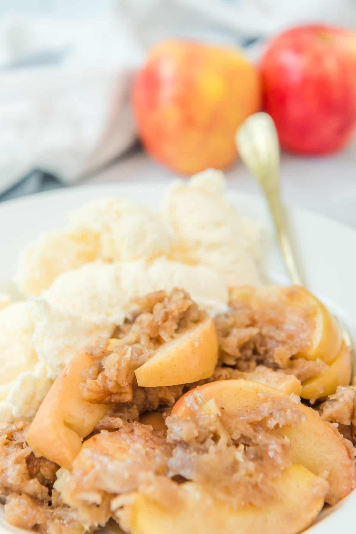 Apple Crisp in the Slow Cooker