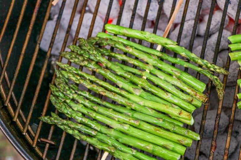 Turn skewers on grill halfway.