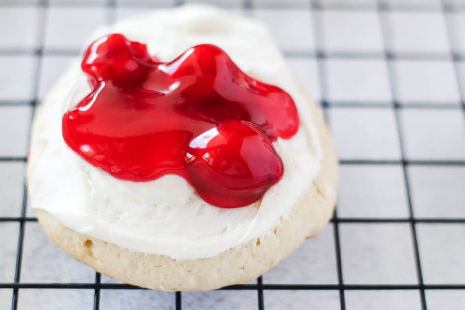 Cherry cheesecake cookie.