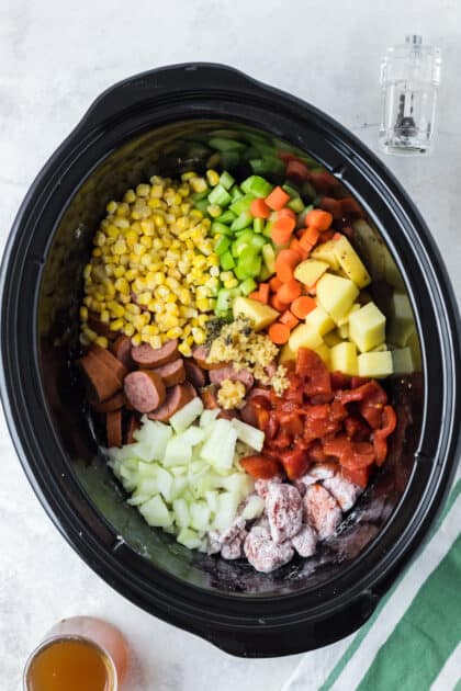 Add all remaining ingredients to slow cooker.