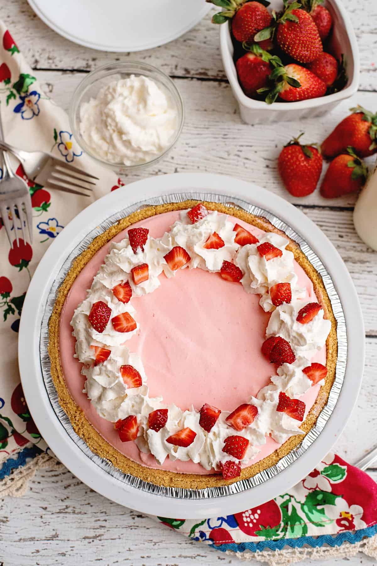 Strawberry Jello Pie