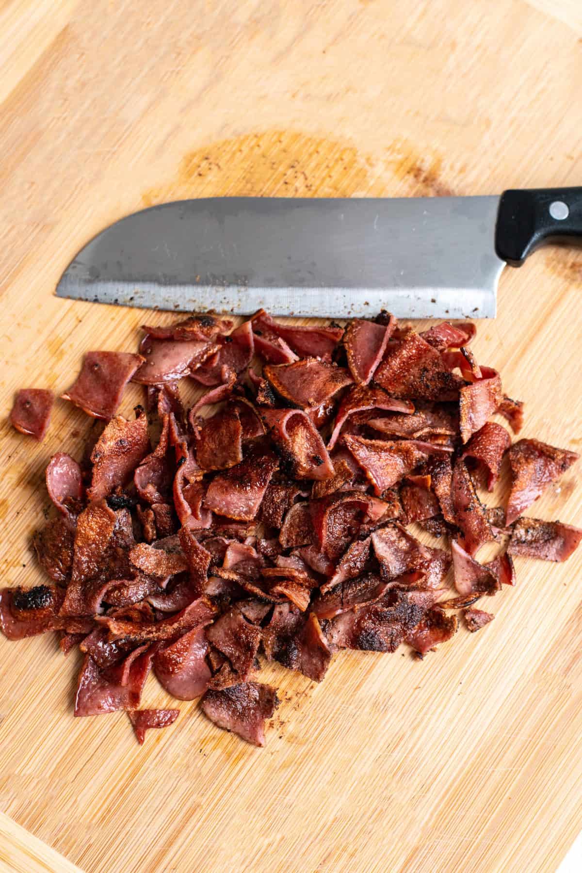 chop the bacon