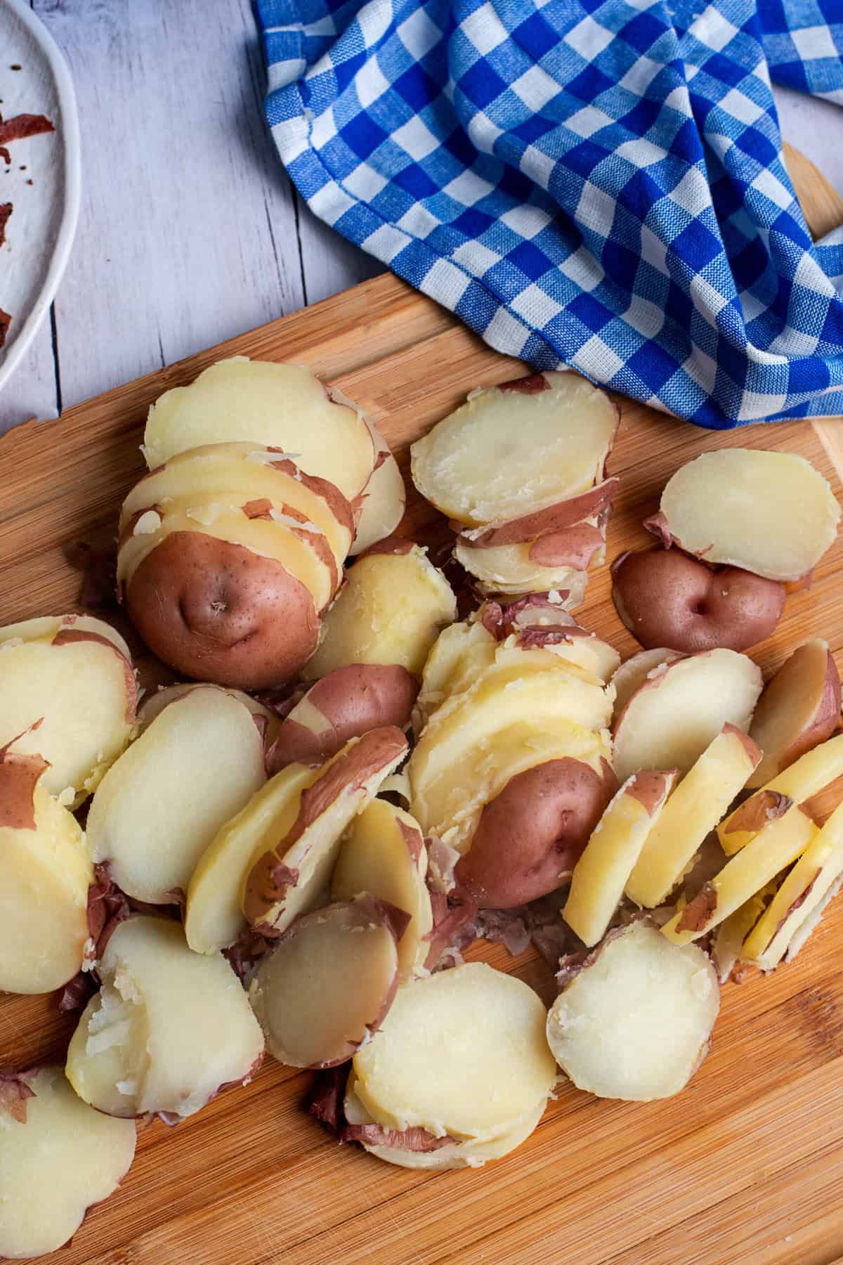 slice potatoes