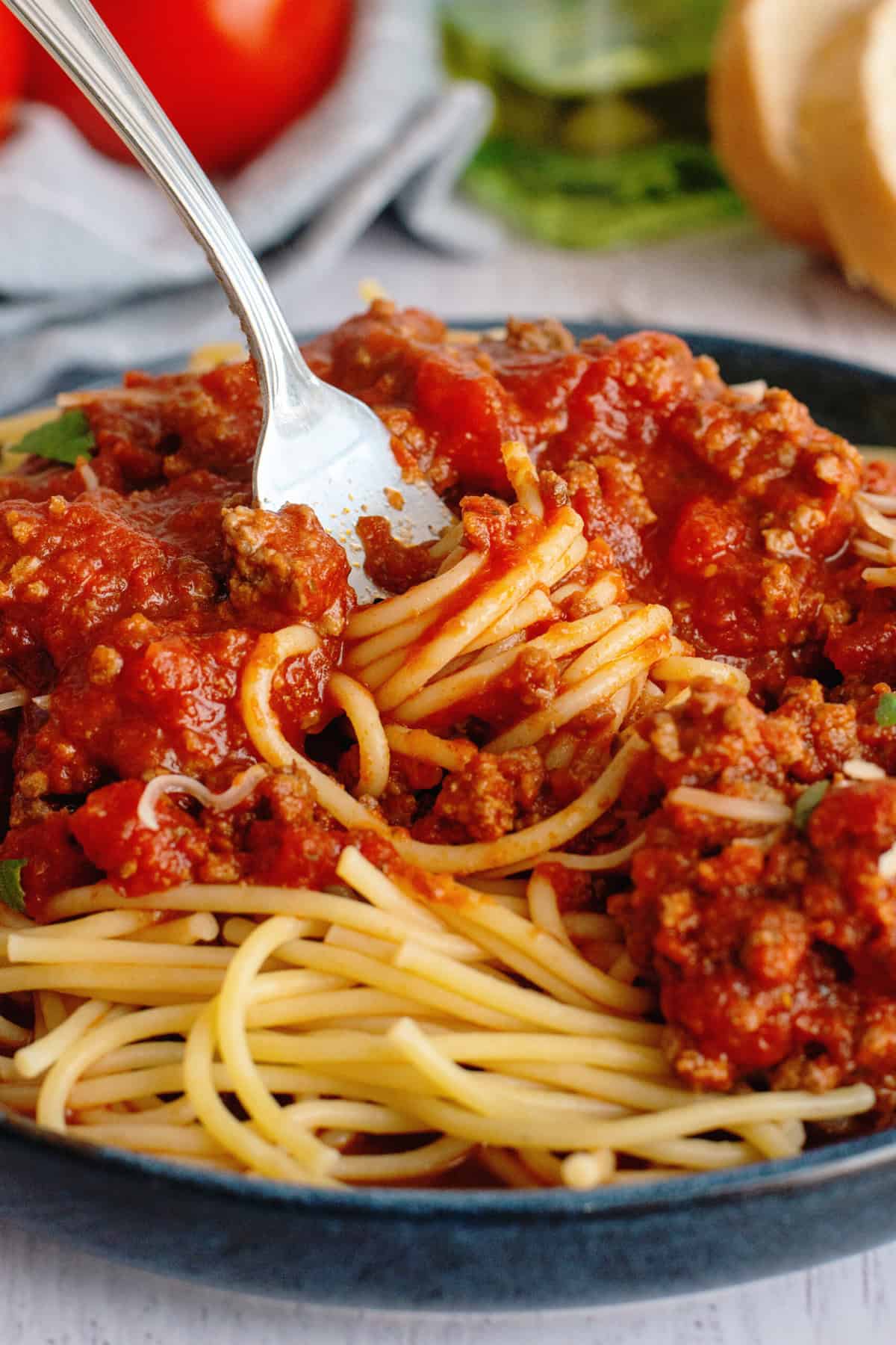 Super Easy Spaghetti Sauce ready to eat