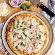 Barbecue chicken pizza