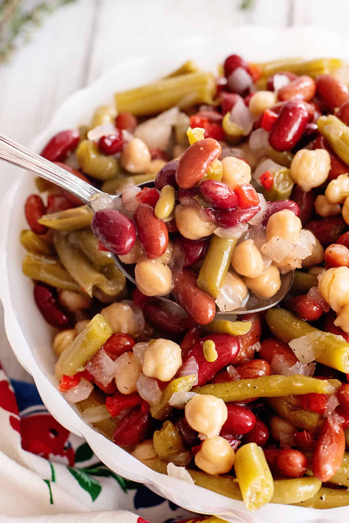 3 Bean Salad With Dressing