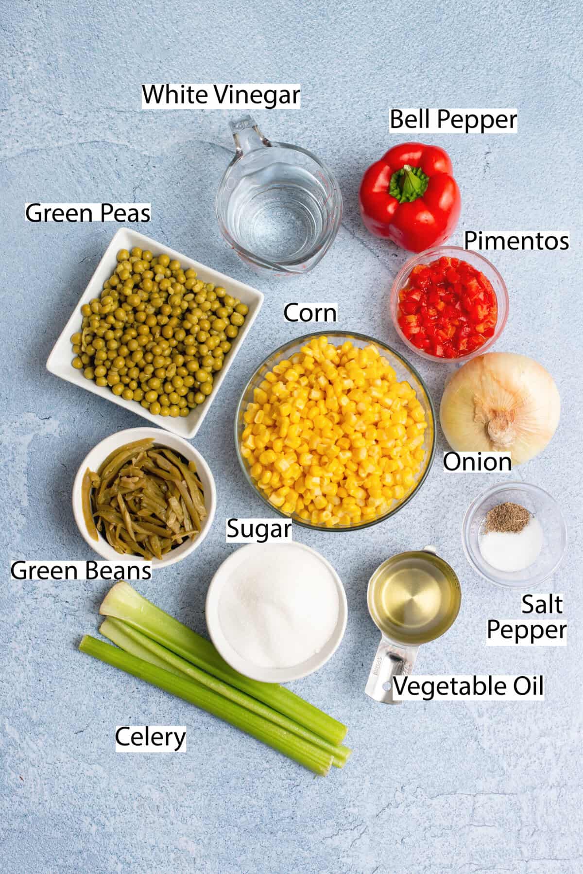 Granny Jordan's Vegetable Salad ingredients