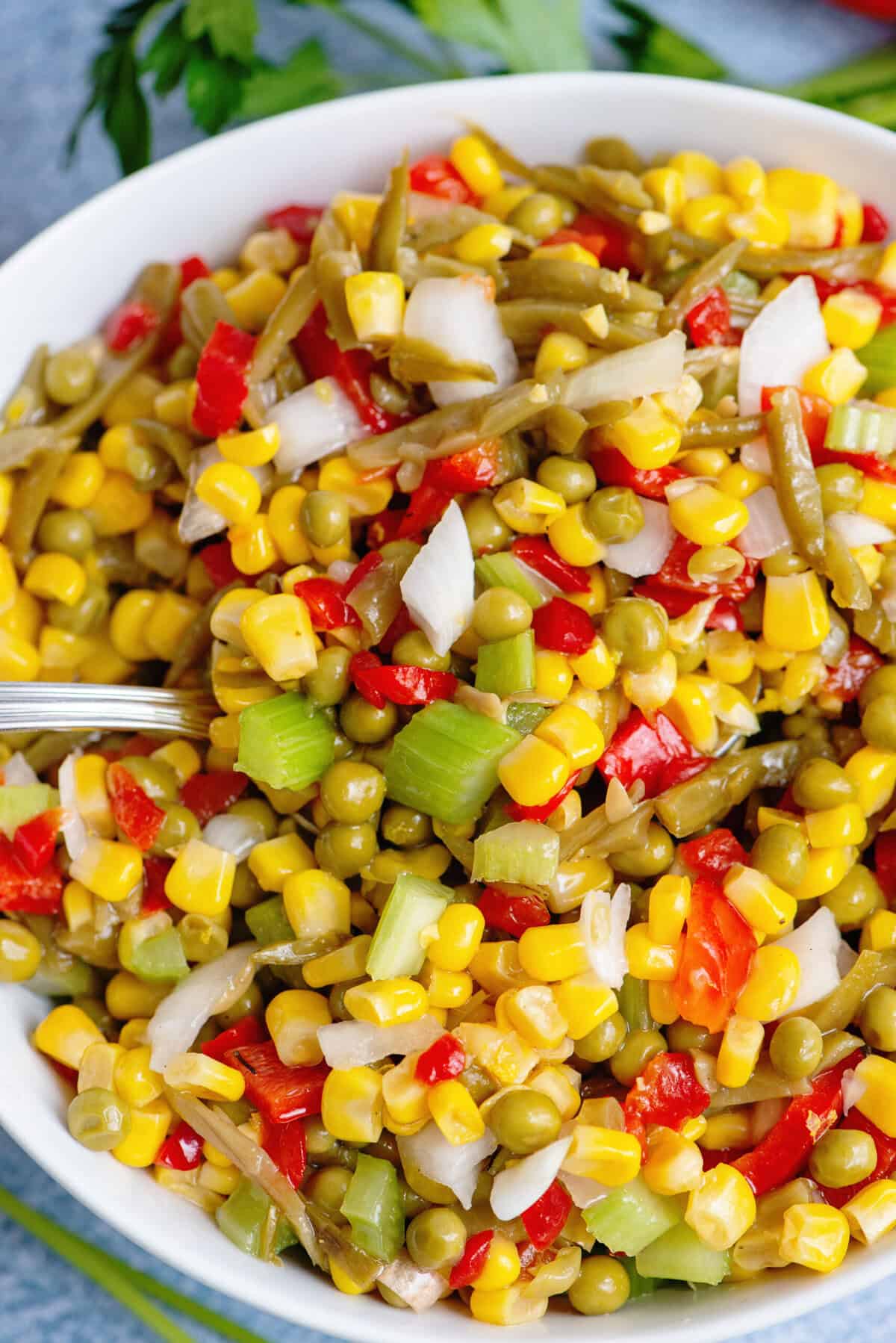 Granny Jordan's Vegetable Salad close up