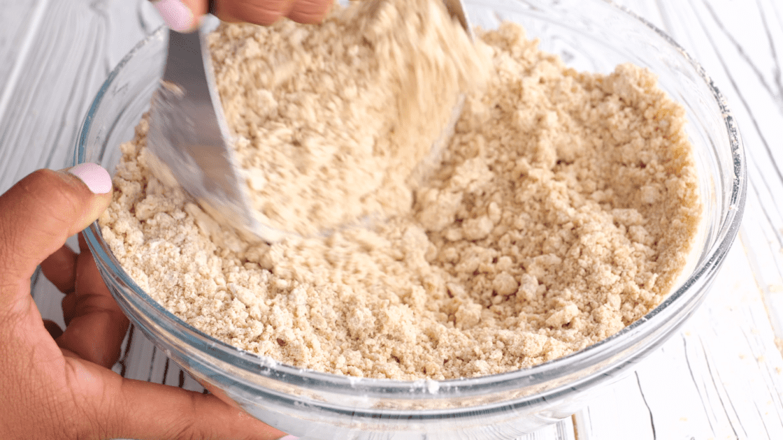 Cut ingredients together using a pastry cutter.