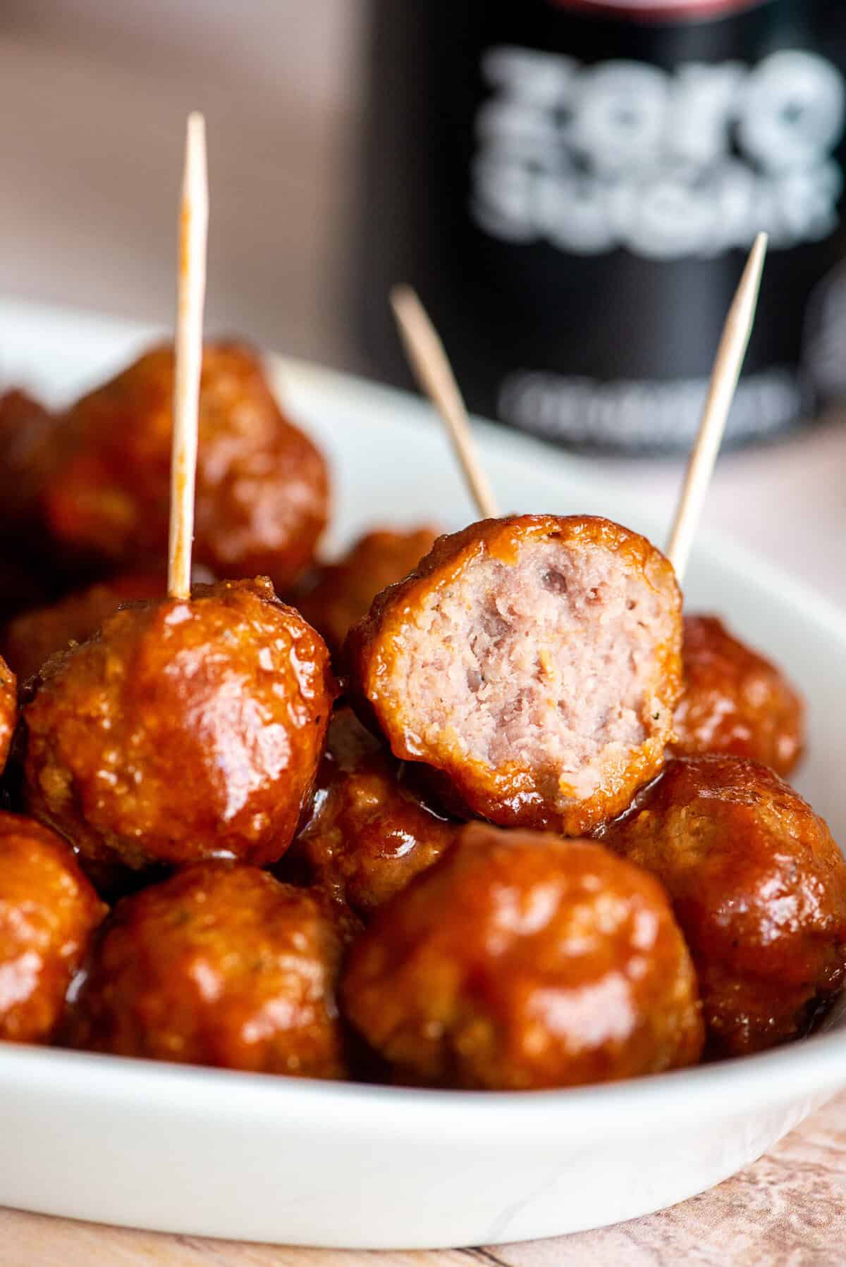 appetizer style Dr. Pepper Meatballs