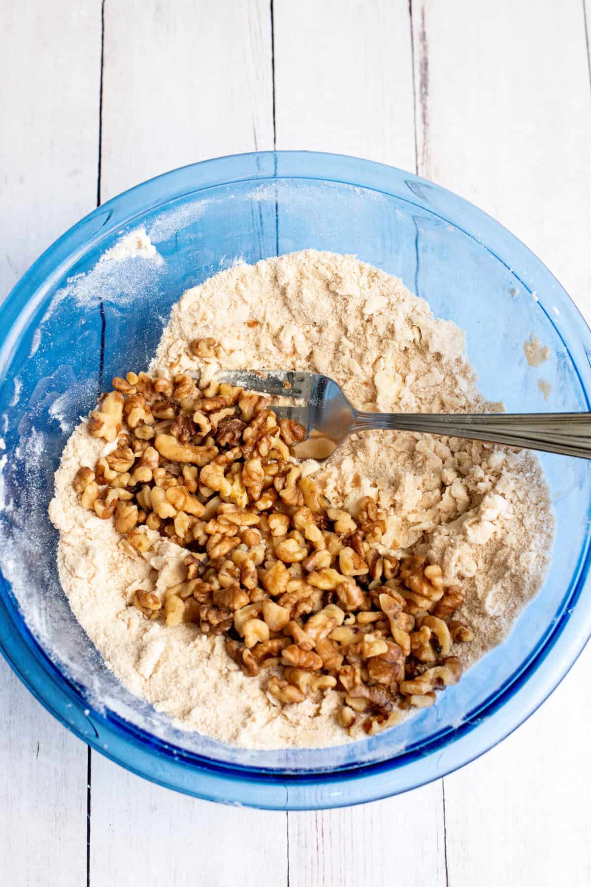 Add pecans and stir gently together