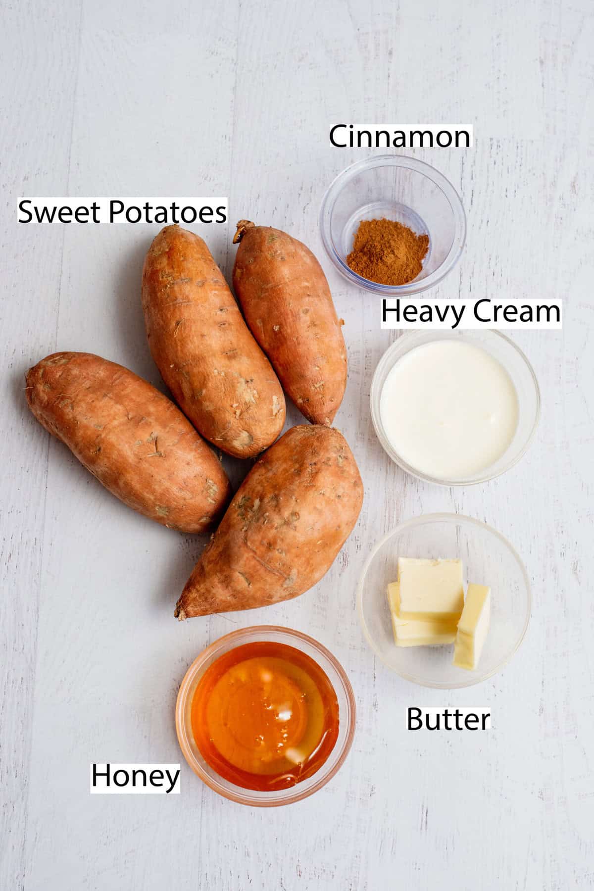 Easy Mashed Sweet Potatoes Ingredients