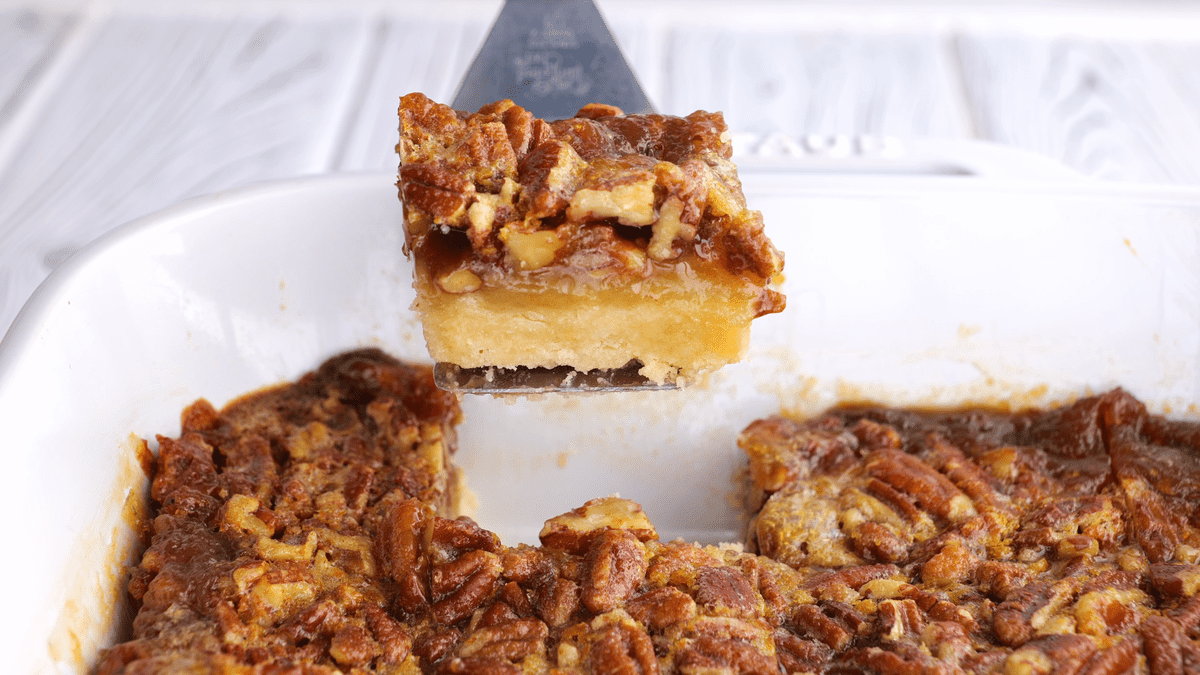 Pecan Bars (Pecan Pie in Bar Form) - Southern Plate