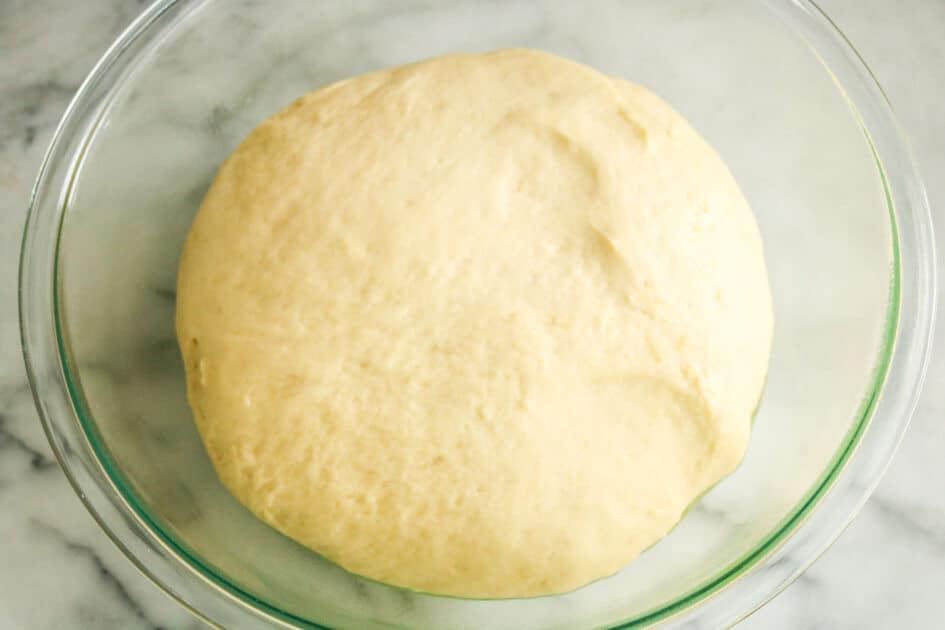 Risen dough.