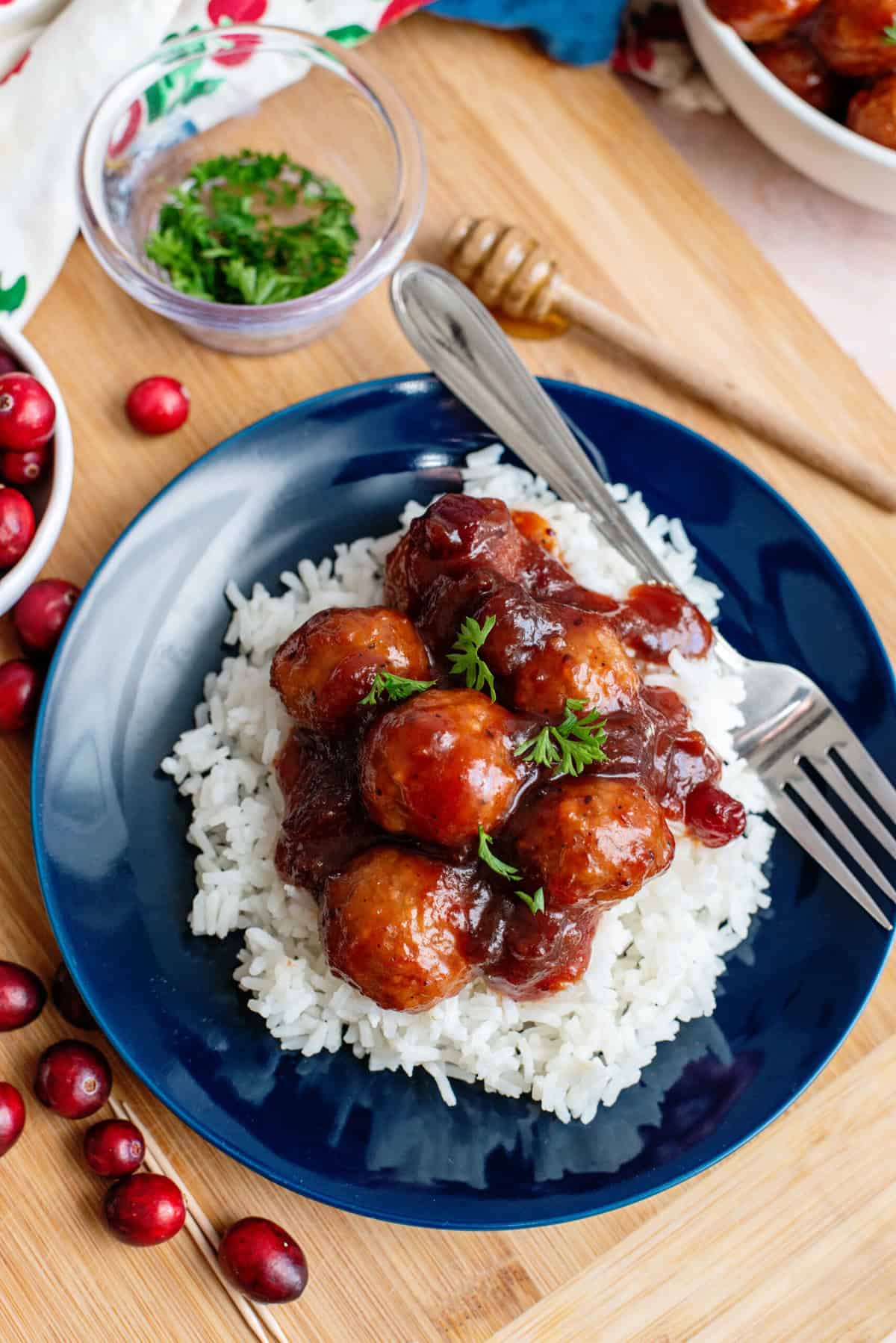 Cranberry Sauce Meatballs