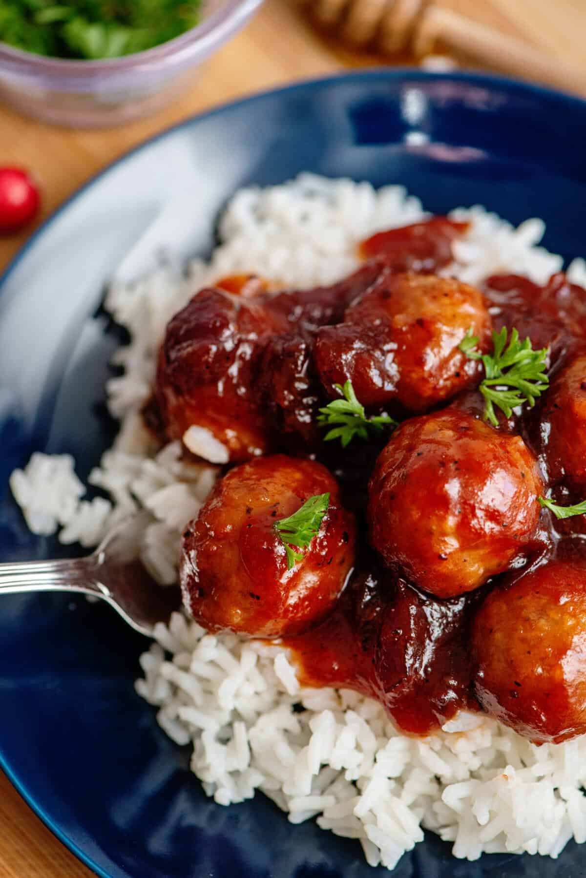 Cranberry Sauce Meatballs as a meal