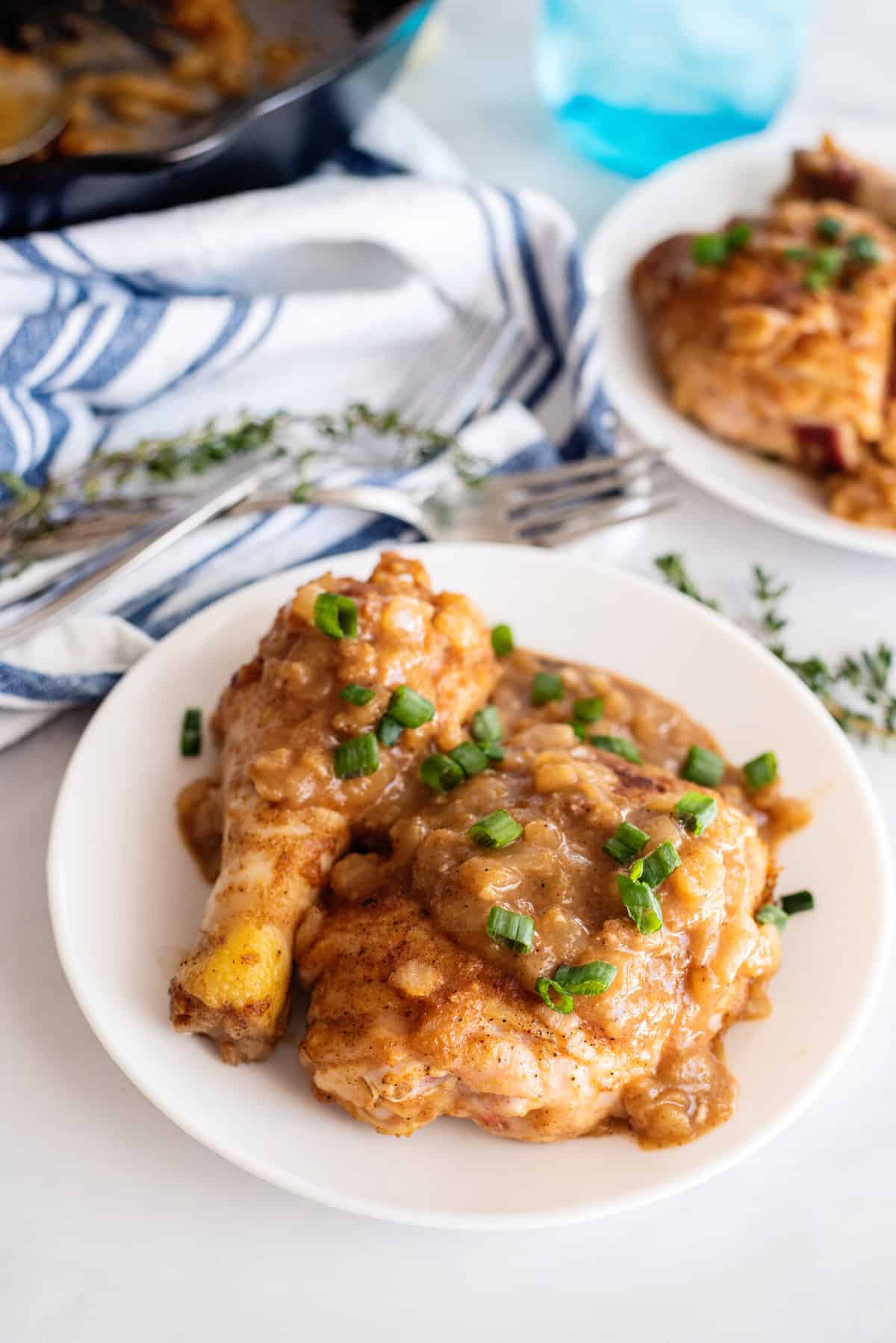 Southern smothered chicken