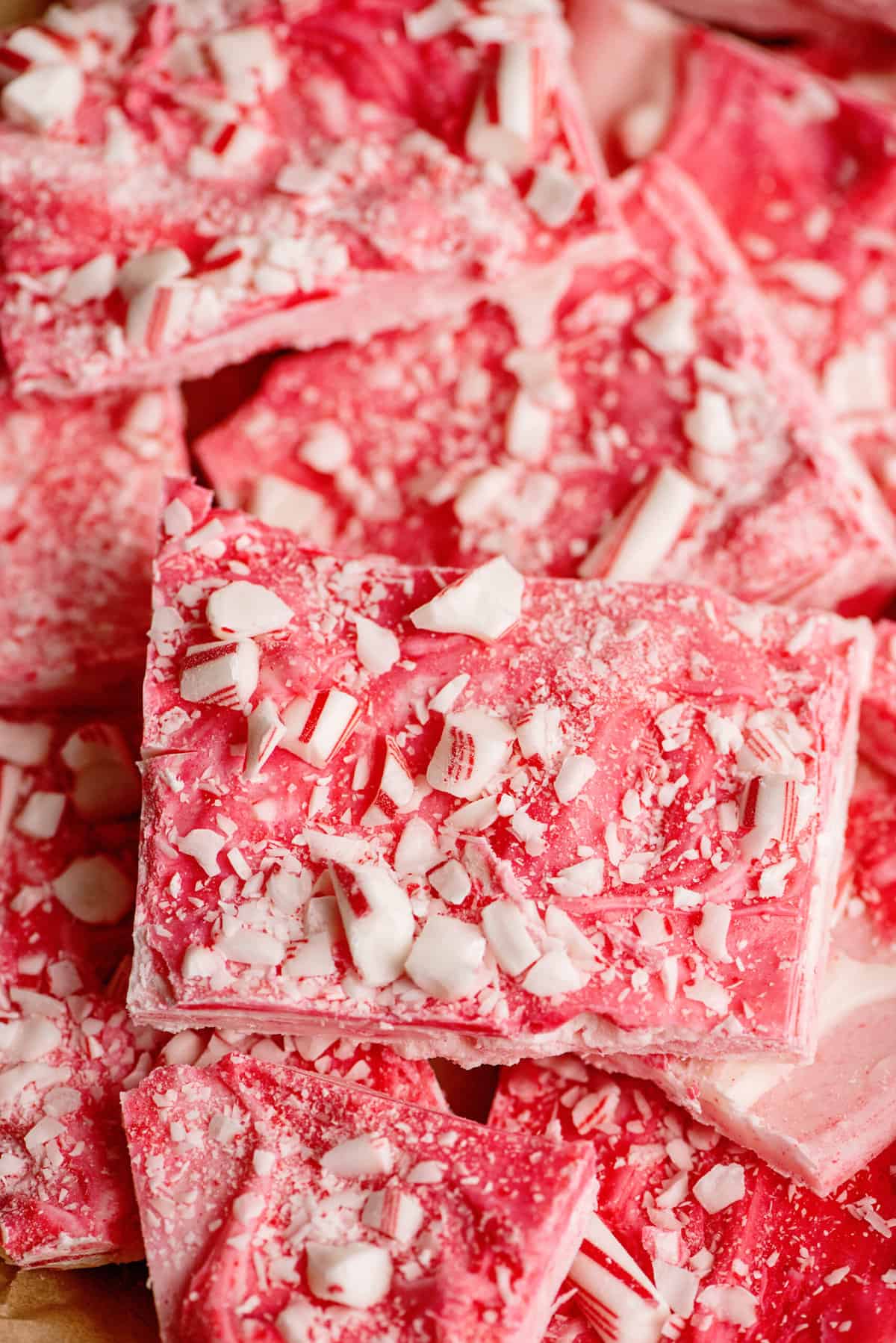 Double-Layered Candy Cane Bark
