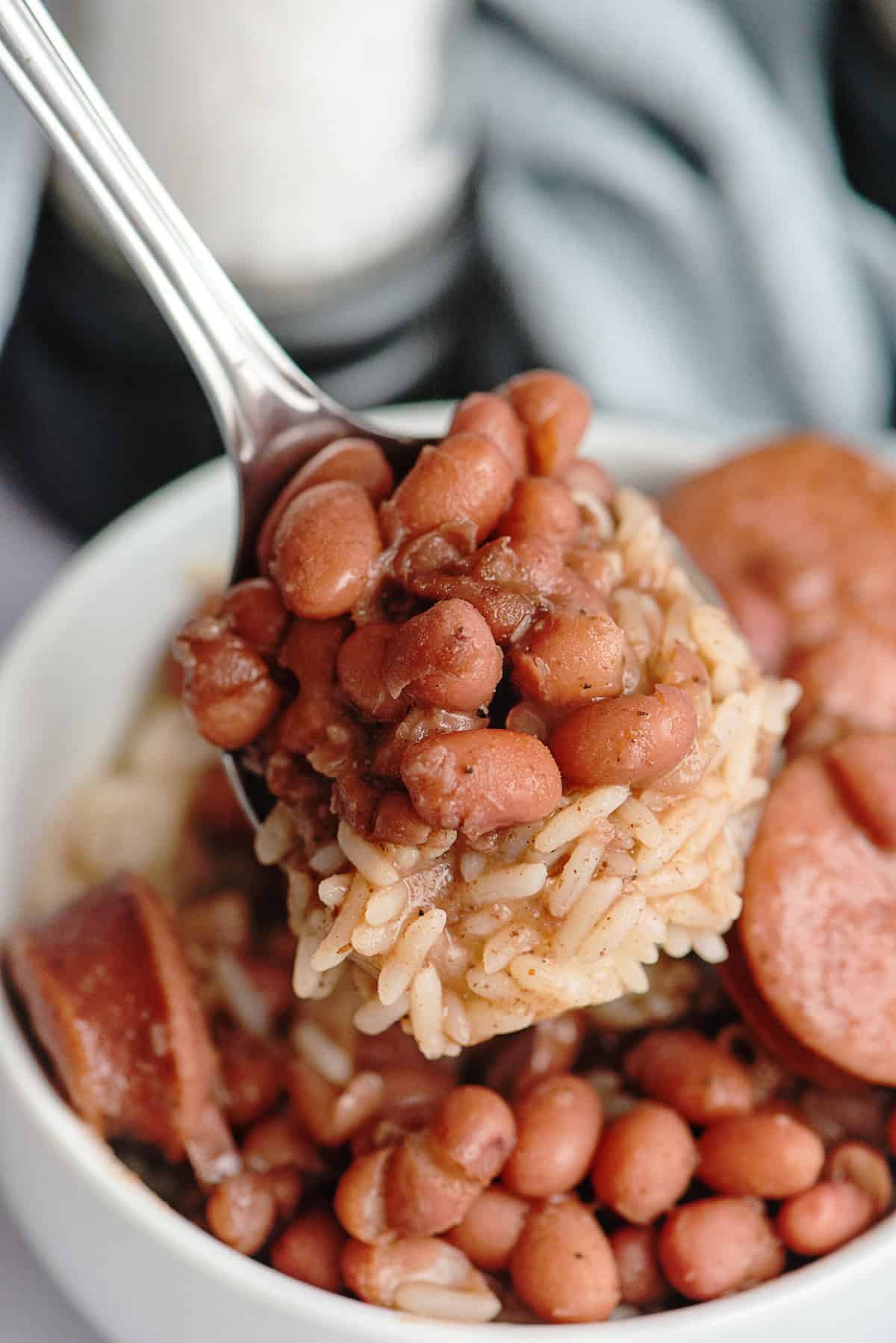 Red Beans and Rice close up