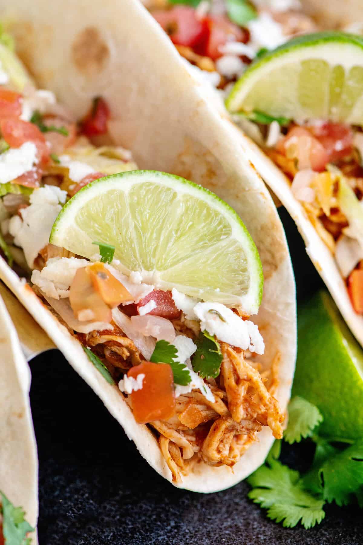 cilantro lime chicken taco