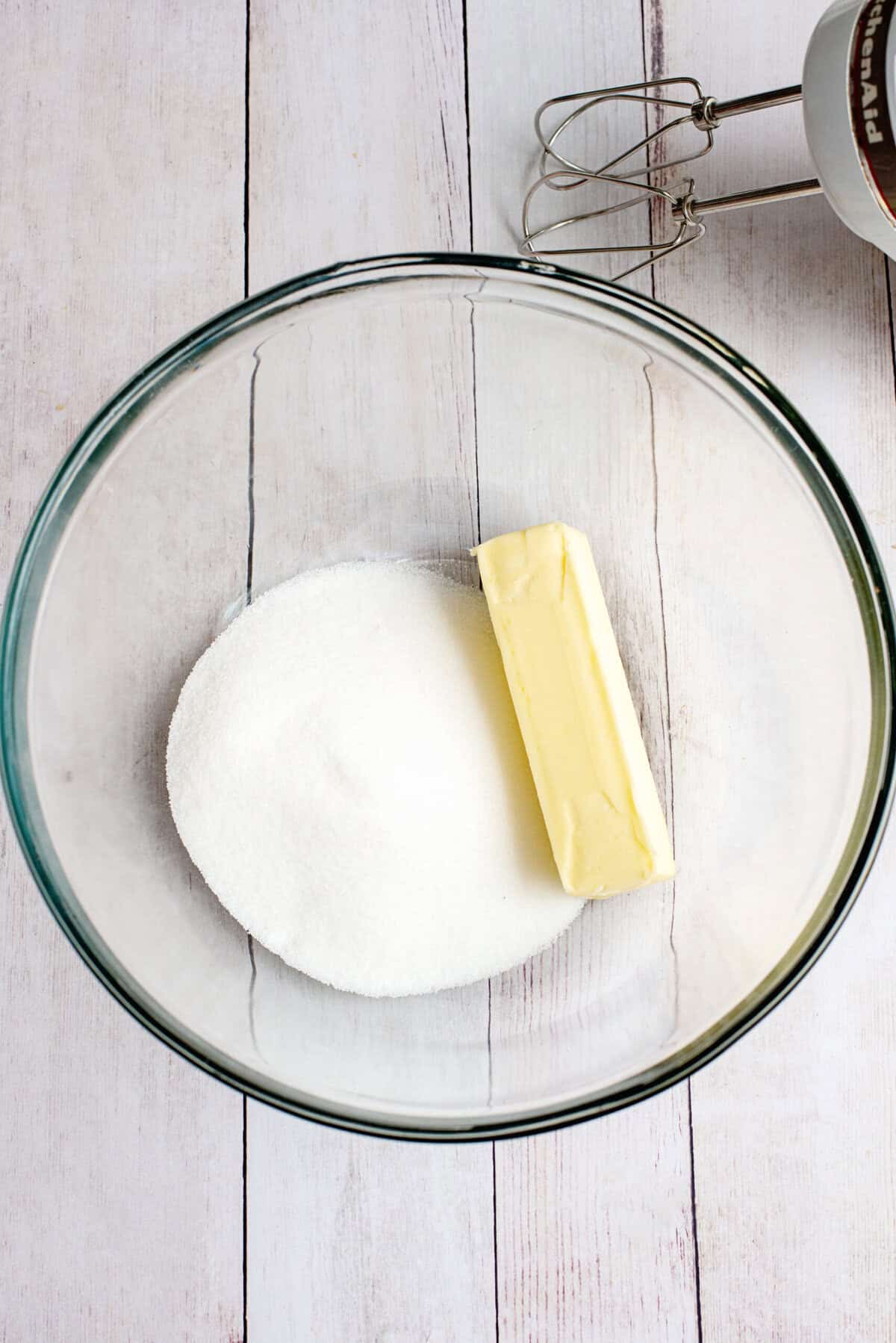 cream butter and sugar in a large bowl