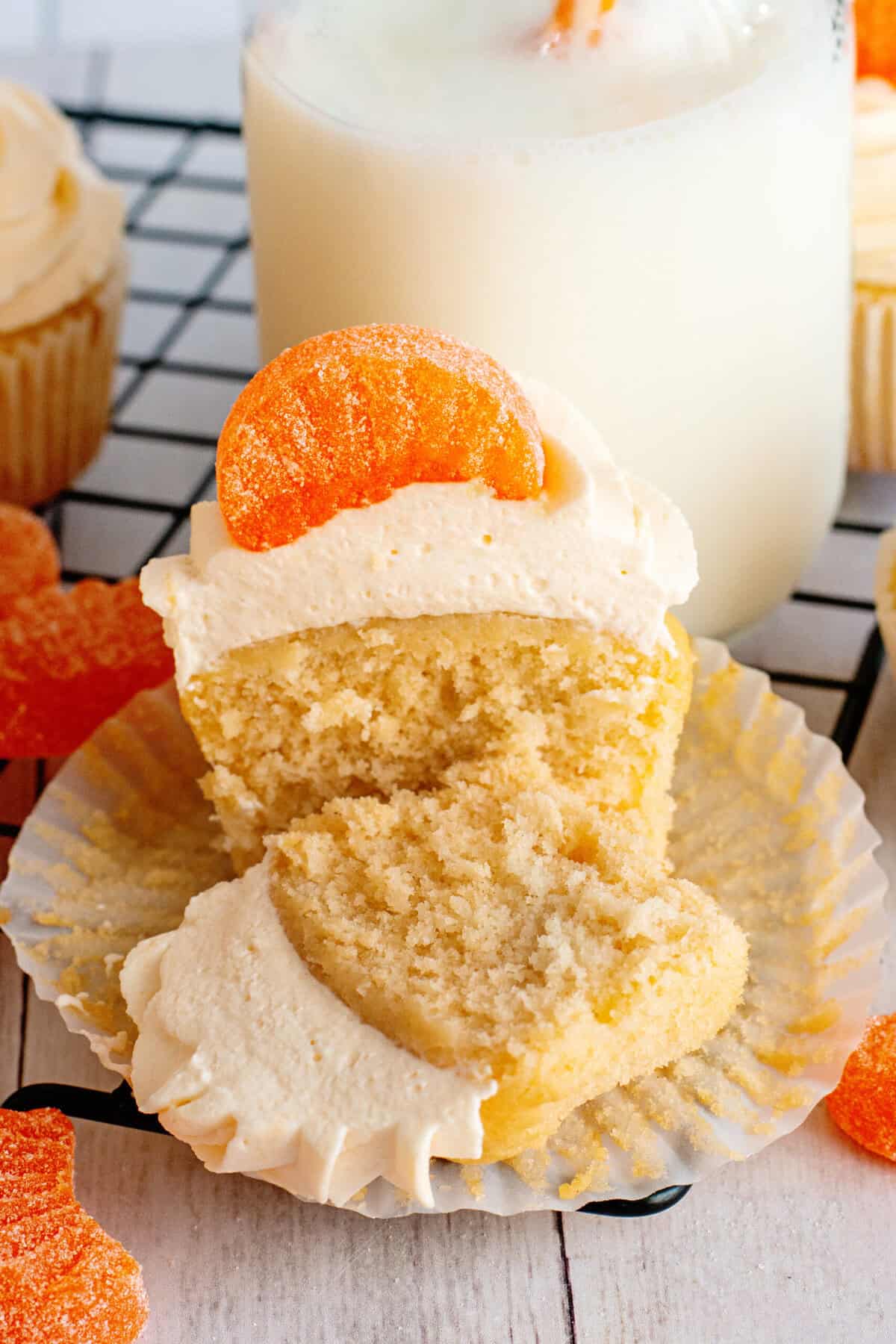 orange dreamsicle cupcakes