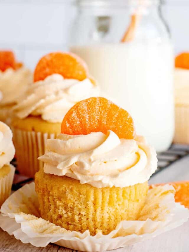 orange dreamsicle cupcakes