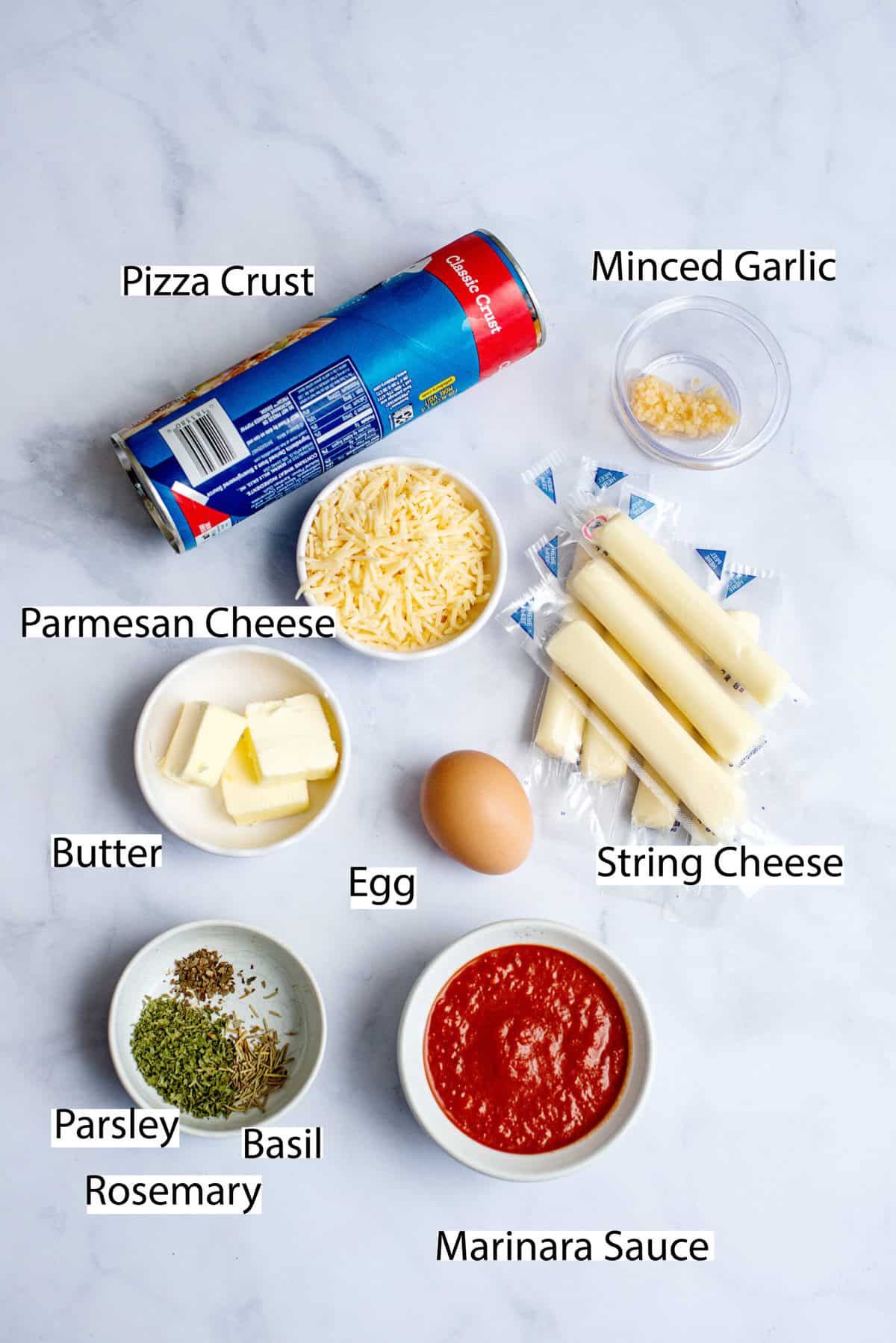 Cheesy Pull Apart Bread Christmas Wreath Ingredients