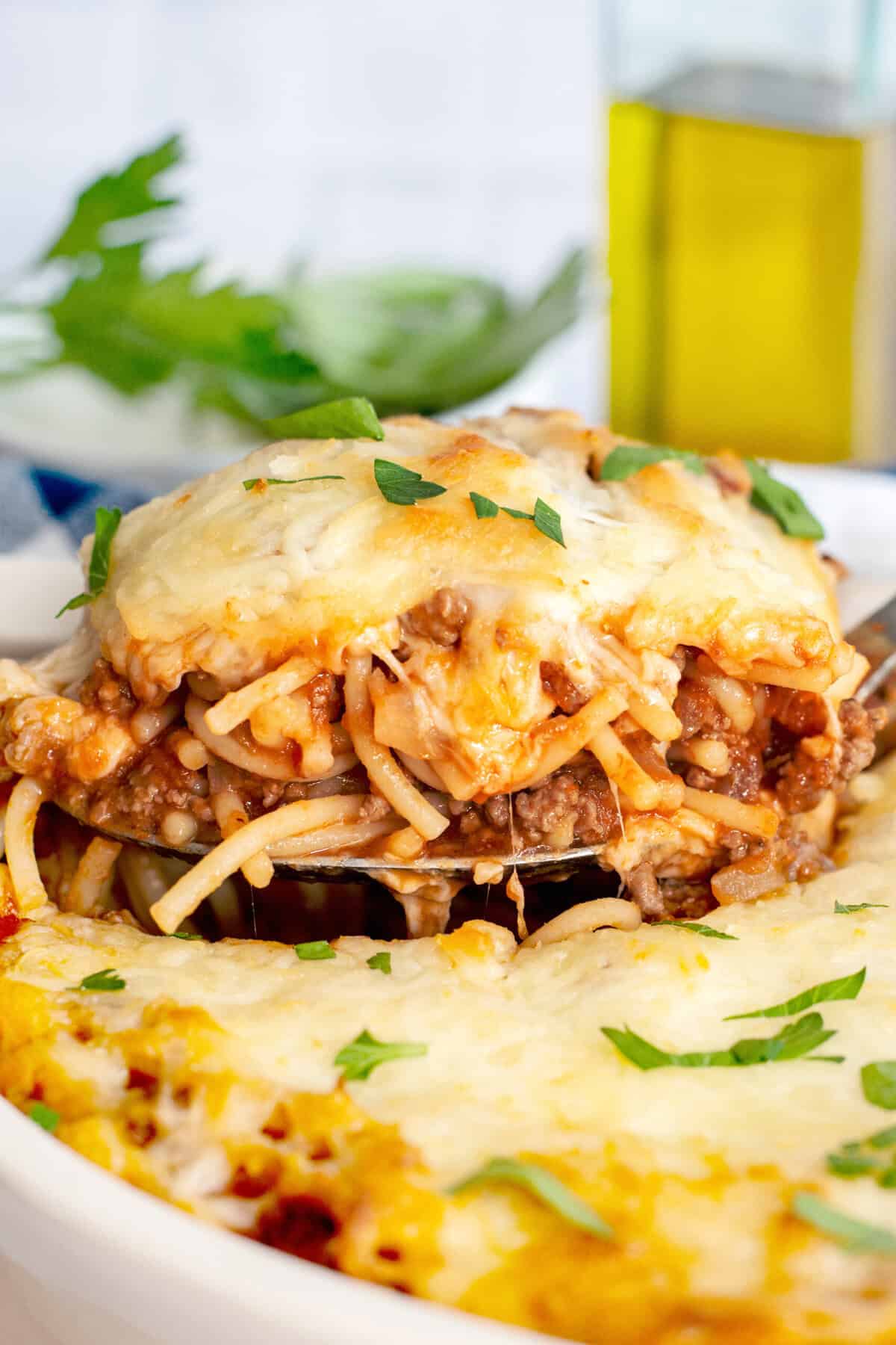 Serve Baked Spaghetti