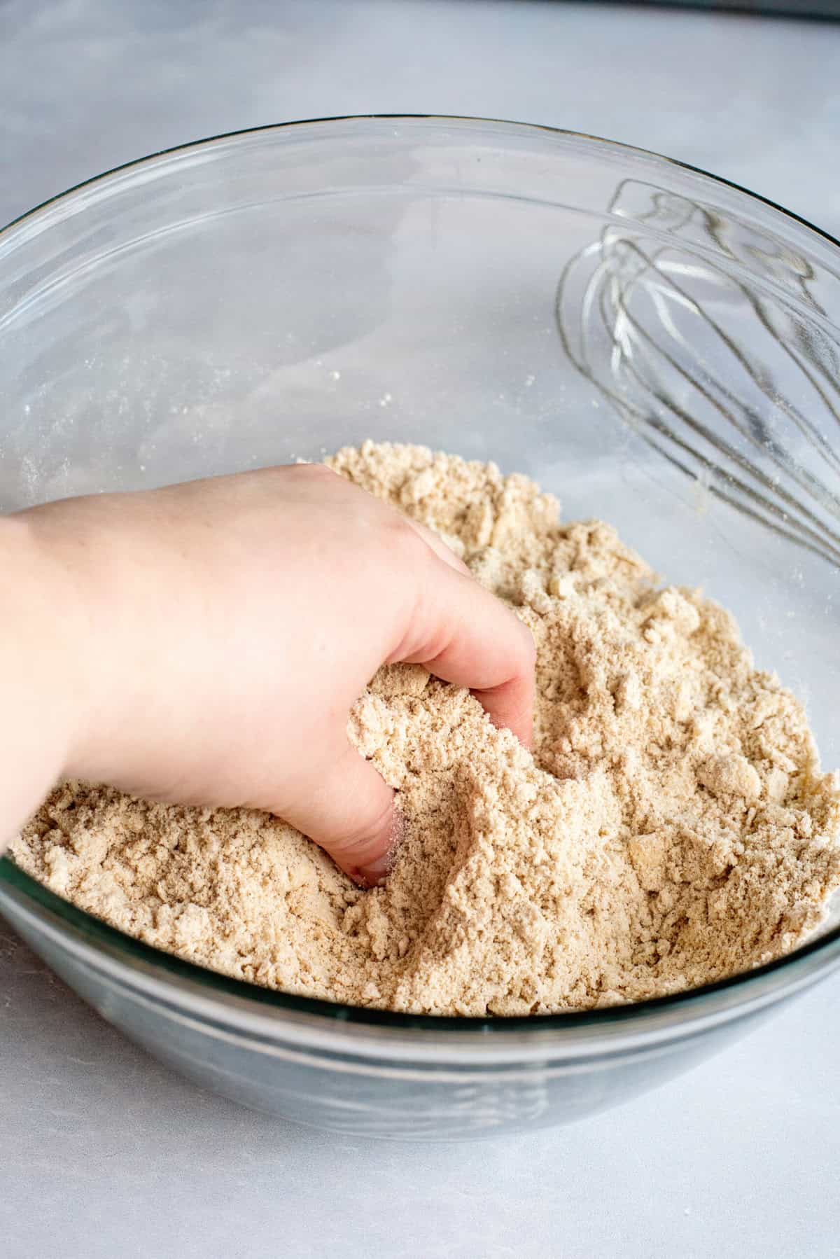 Rub butter into flour mixure