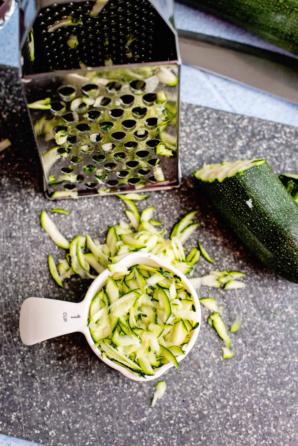 Grate zucchini