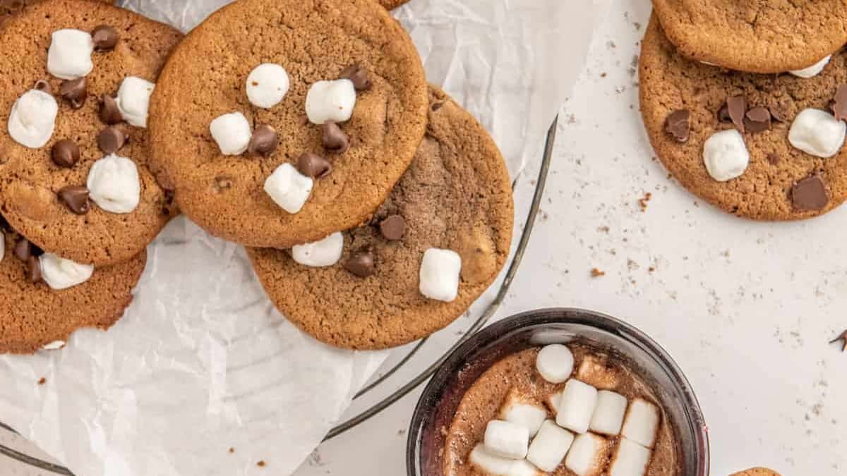 Hot chocolate cookies