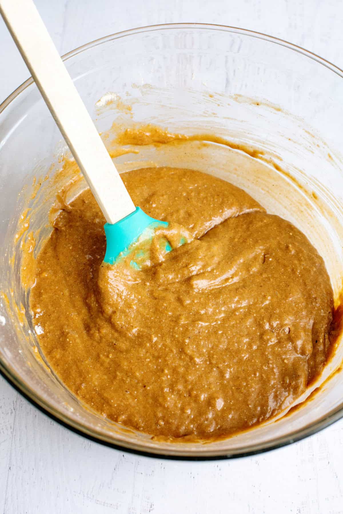 Quick Gingerbread Party Muffins batter.