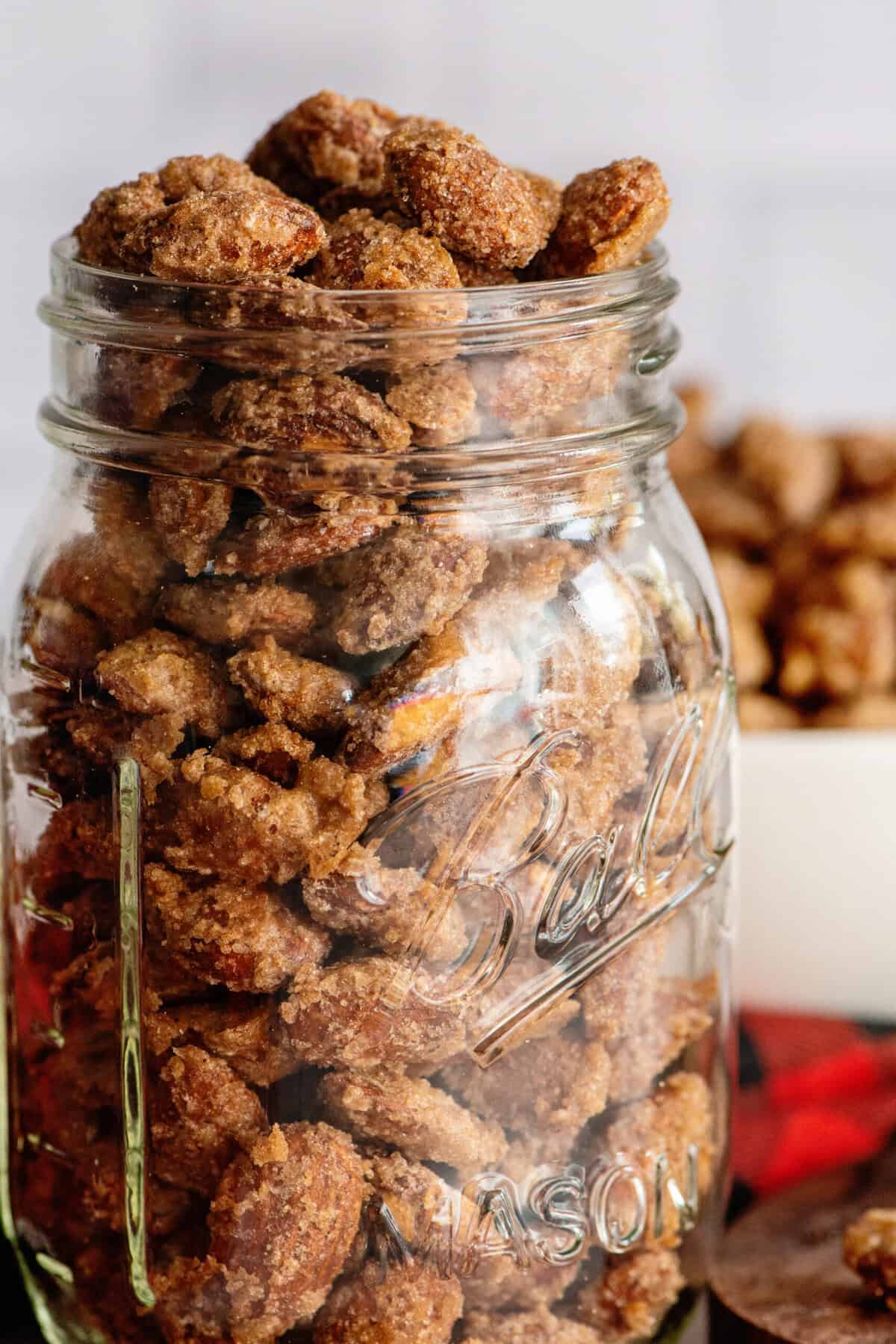 Mason Jar with Cinnamon Roasted Almonds