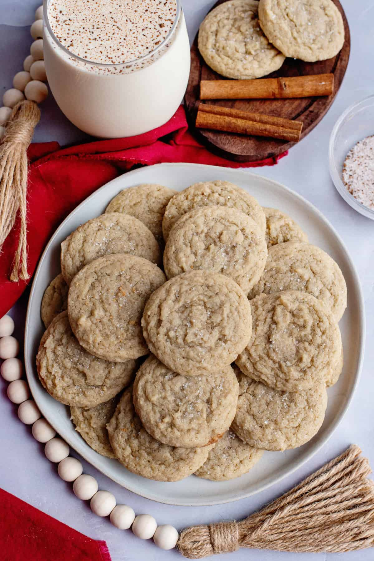 Eggnog Cookies baked