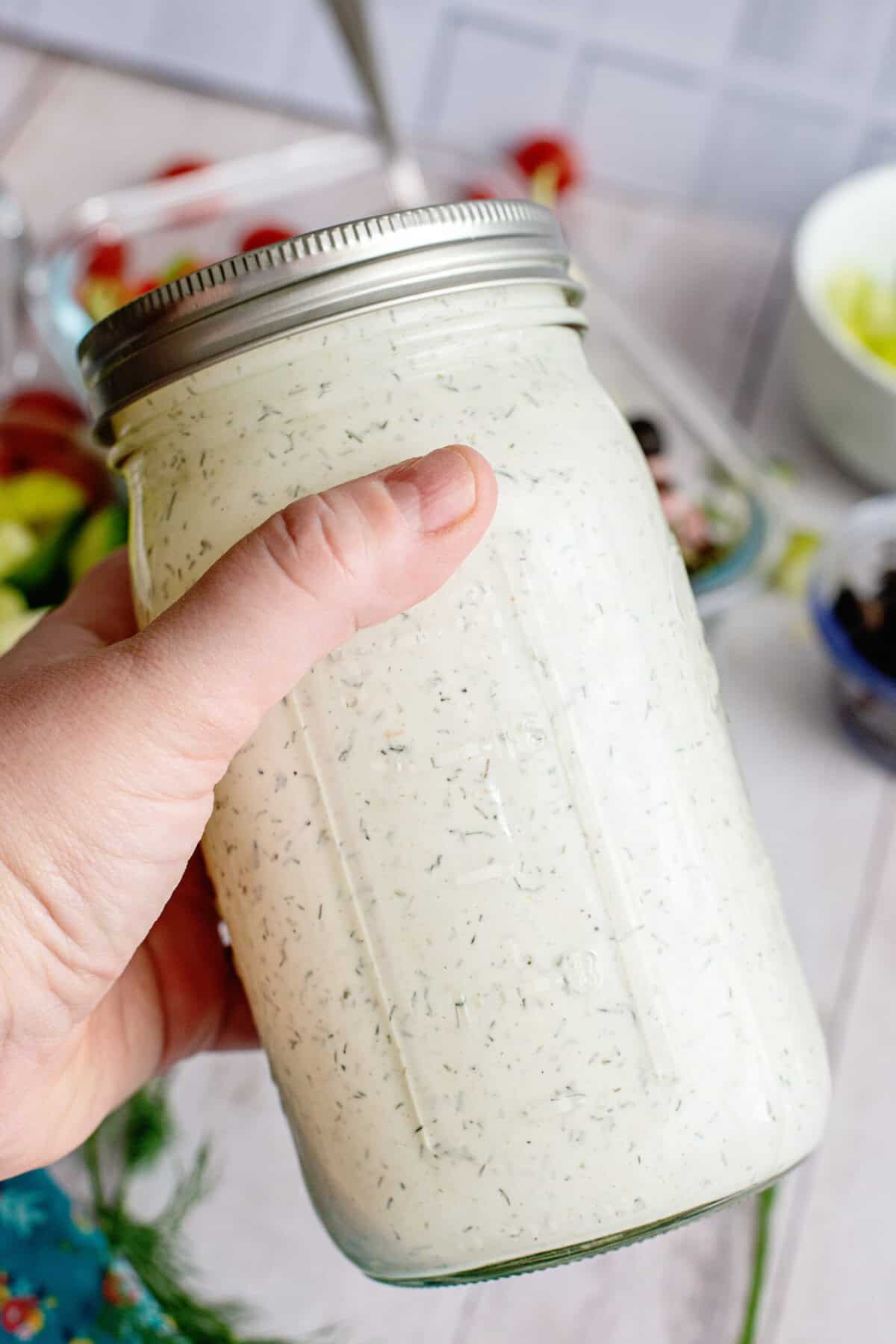 Shake ranch dressing