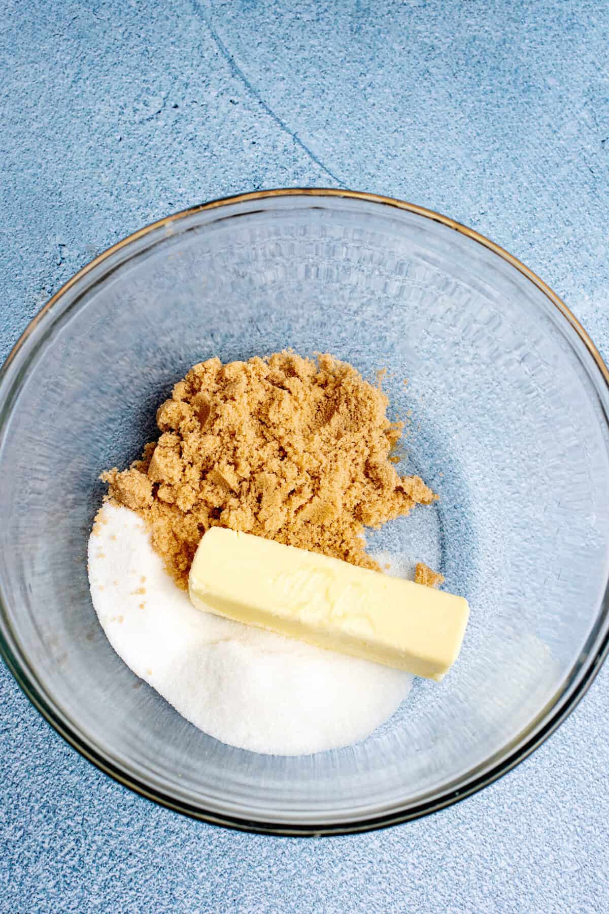 softened butter and sugar in a large mixing bowl