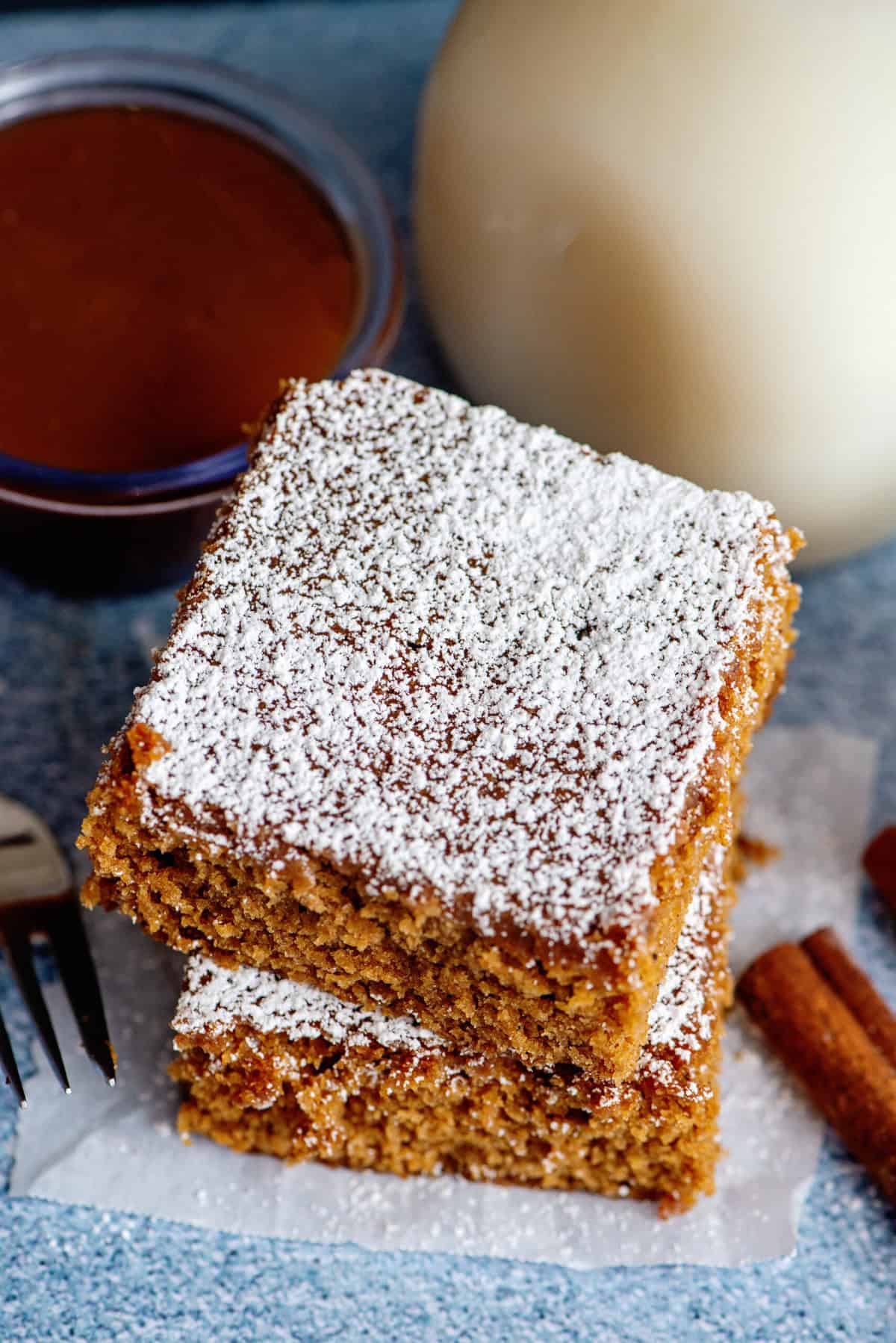 simple gingerbread snack cake