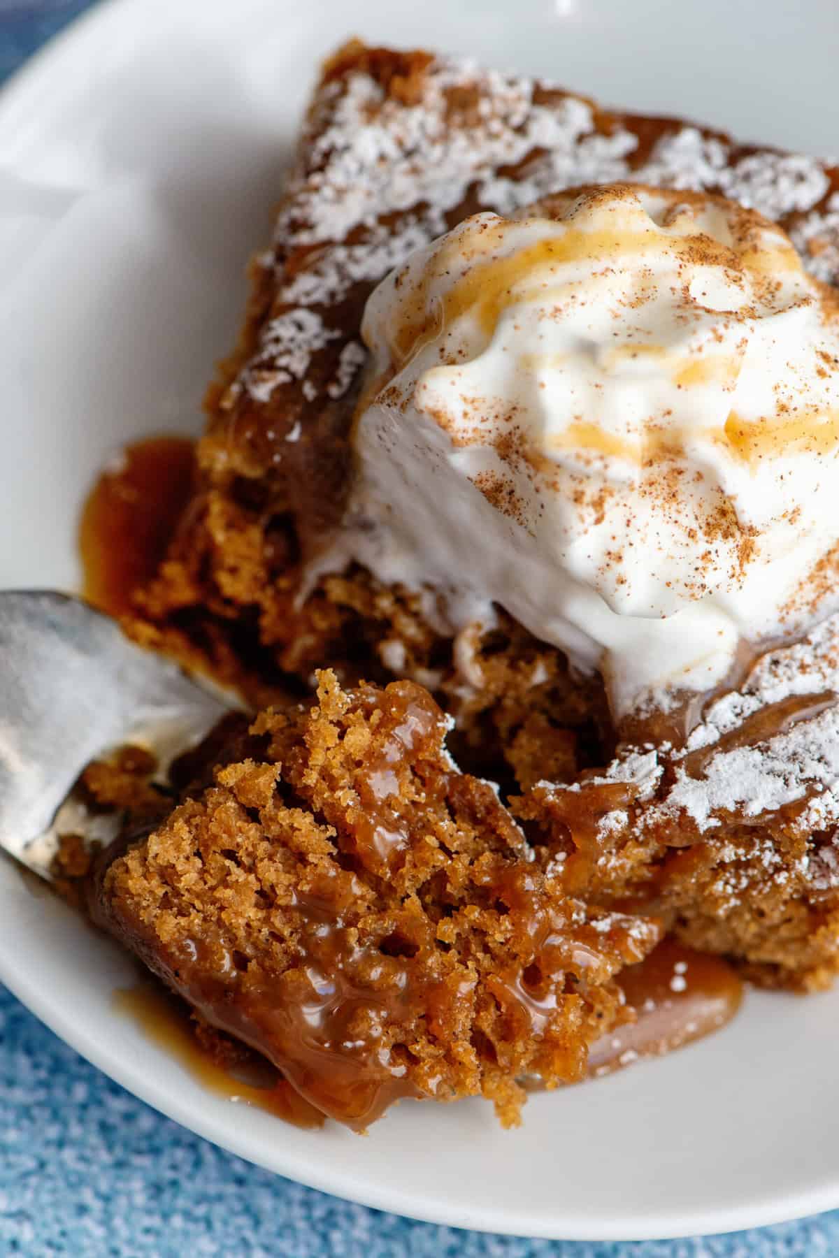 simple gingerbread snack cake